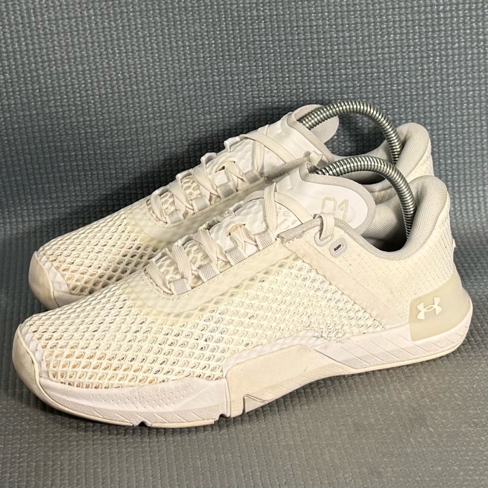 Under Armour Women’s UA Tribase Reign 4 3025053-100 White Running Shoes Size 8.5